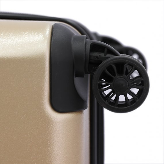 Calvin Klein Overlay Luggage Large Size Champagne color