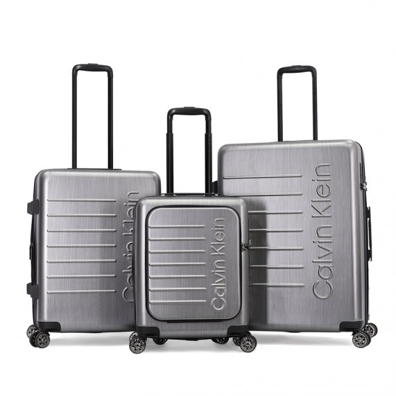 Calvin Klein South Hampton II 5.0 Luggage Large Size Silver color