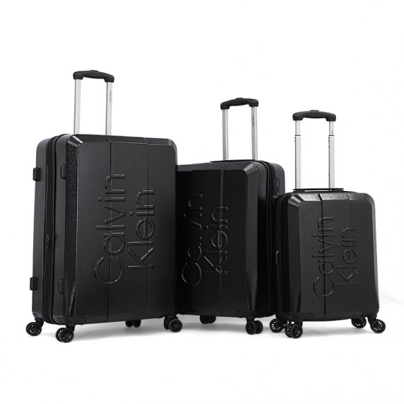 Calvin Klein Overlay Luggage Large Size Black color
