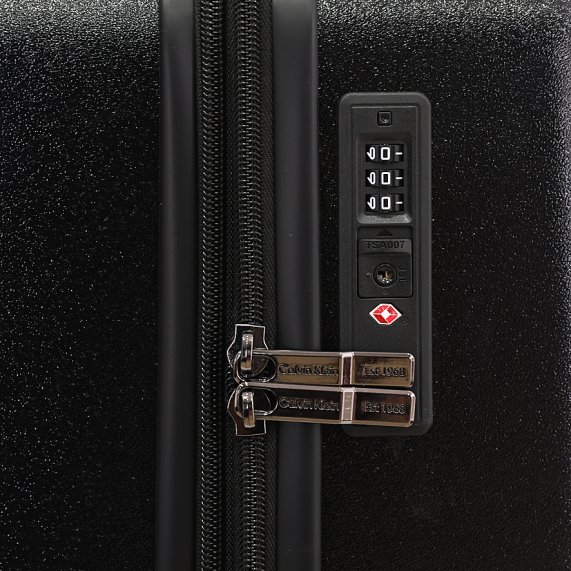 Calvin Klein Overlay Luggage Large Size Black color
