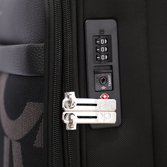 Calvin Klein Gabriana Luggage Large Size Black color