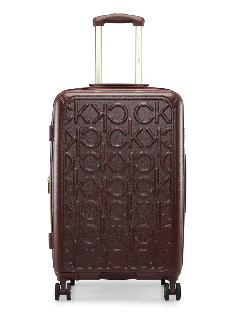 Calvin Klein Big Monogram color Rum Raisen Large Size Luggage