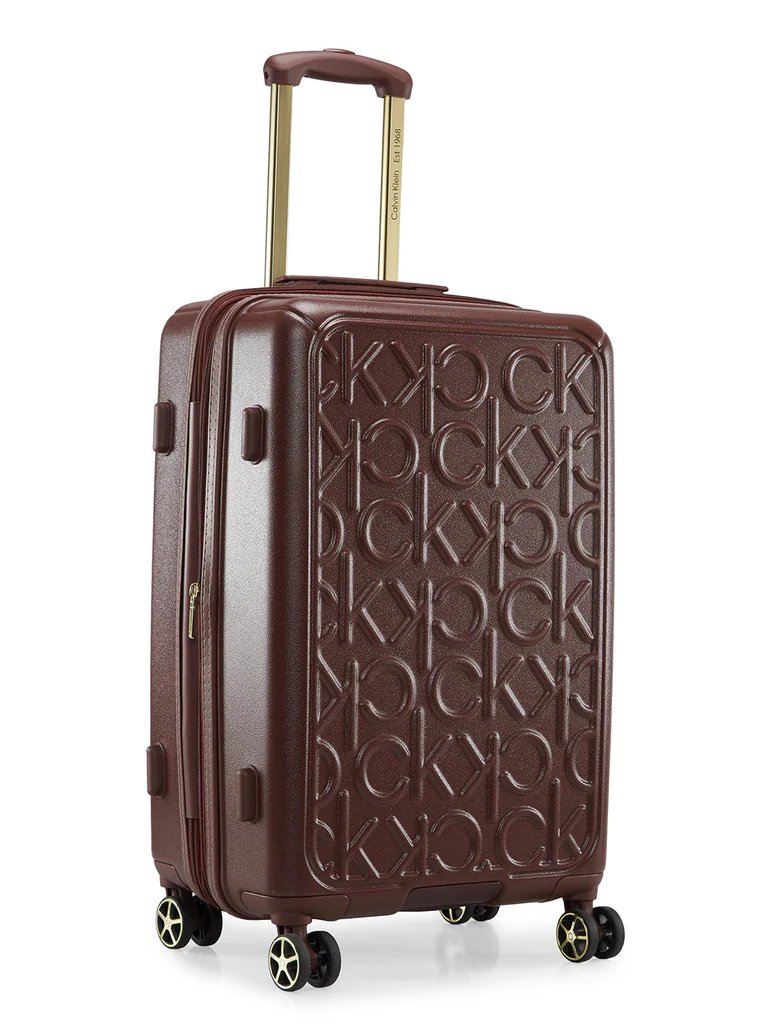 Calvin Klein Big Monogram color Rum Raisen Large Size Luggage