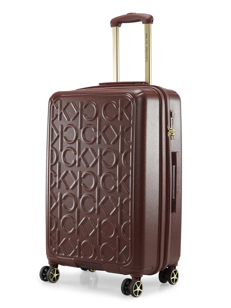 Calvin Klein Big Monogram color Rum Raisen Large Size Luggage
