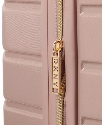 DKNY BIAS HS Cappuccino Luggage - Large Size Lightweight Spinner Suitcase Set with TSA Lock