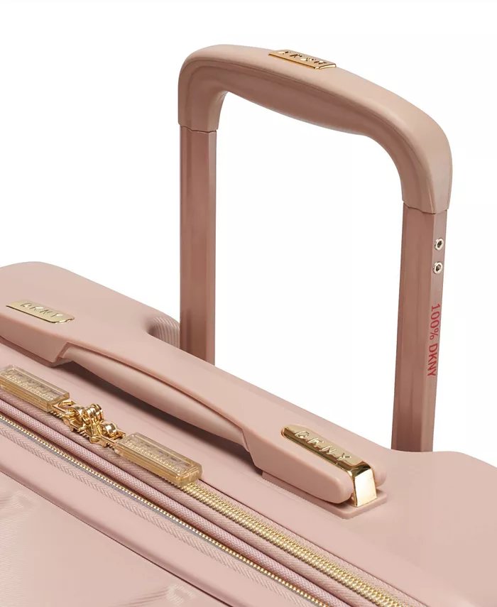 DKNY BIAS HS Cappuccino Luggage - Large Size Lightweight Spinner Suitcase Set with TSA Lock