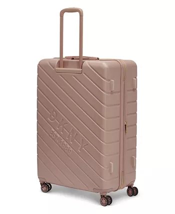 DKNY BIAS HS Cappuccino Luggage - Large Size Lightweight Spinner Suitcase Set with TSA Lock