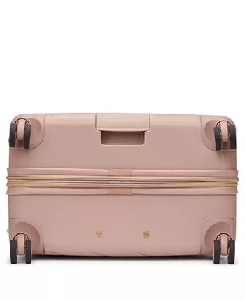 DKNY BIAS HS Cappuccino Luggage - Large Size Lightweight Spinner Suitcase Set with TSA Lock