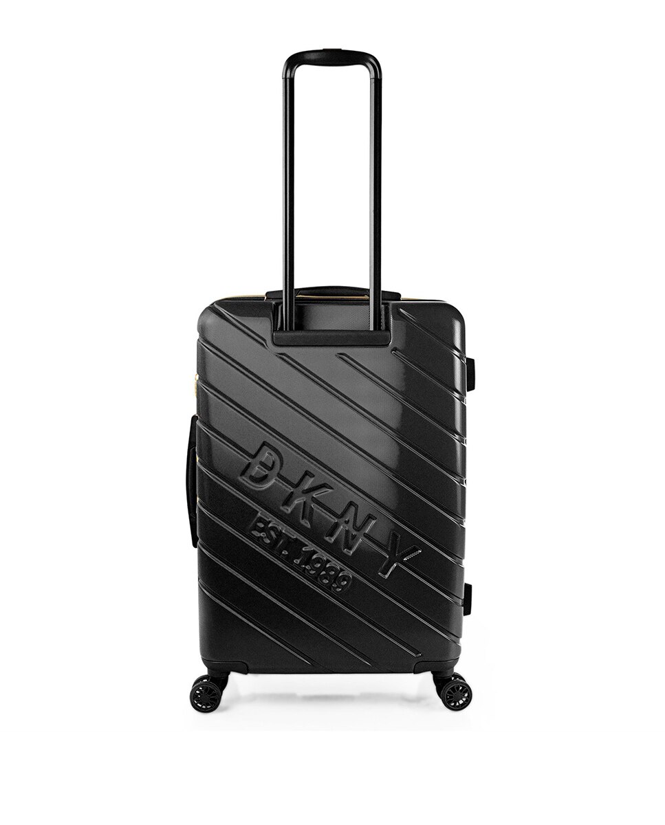 DKNY BIAS HS Black Luggage - Large Size Lightweight Spinner Suitcase Set with TSA Lock