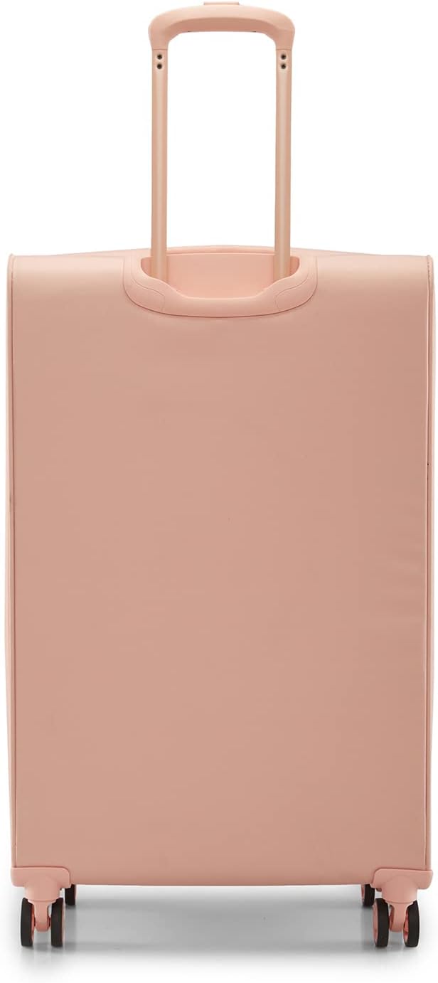 DKNY SWEET DREAMS Peach Bloom Luggage - Large Size Lightweight Spinner Suitcase with TSA Lock