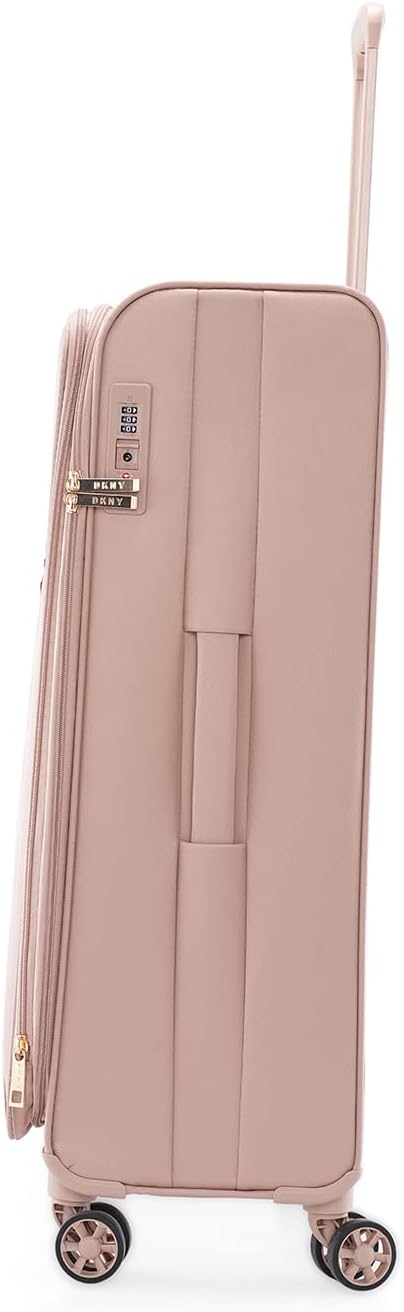 DKNY SWEET DREAMS Cappuccino Luggage - Large Size Lightweight Spinner Suitcase with TSA Lock