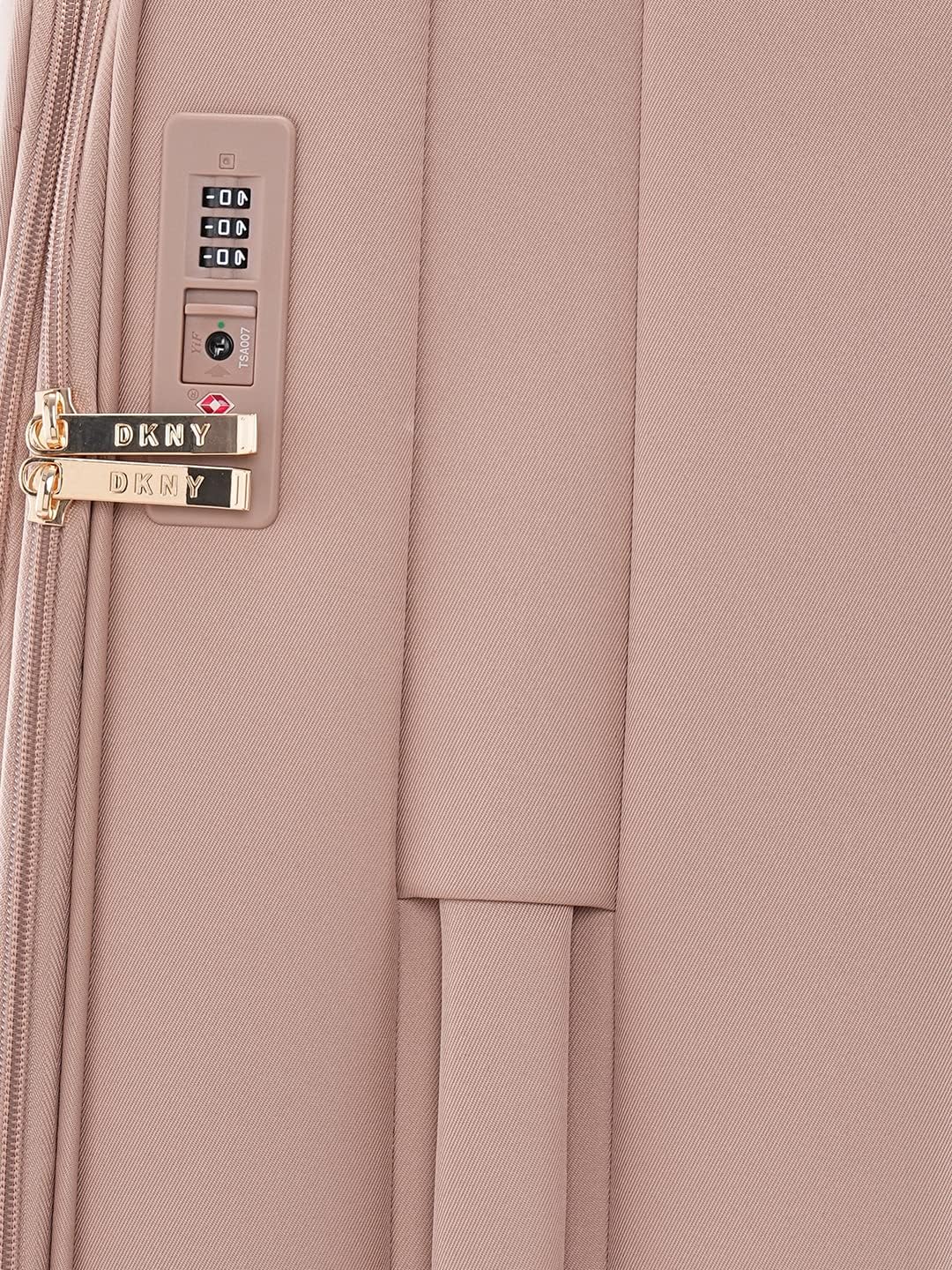 DKNY SWEET DREAMS Cappuccino Luggage - Large Size Lightweight Spinner Suitcase with TSA Lock