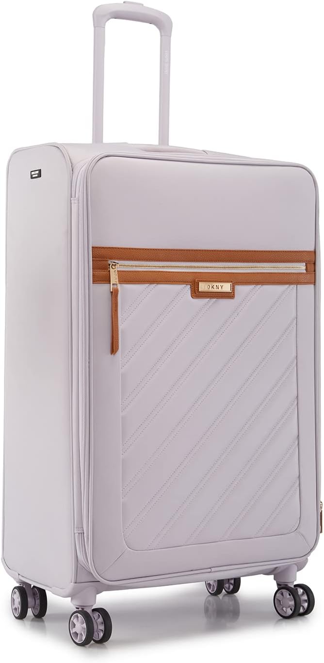 DKNY SWEET DREAMS Lavender Luggage - Large Size Lightweight Spinner Suitcase with TSA Lock