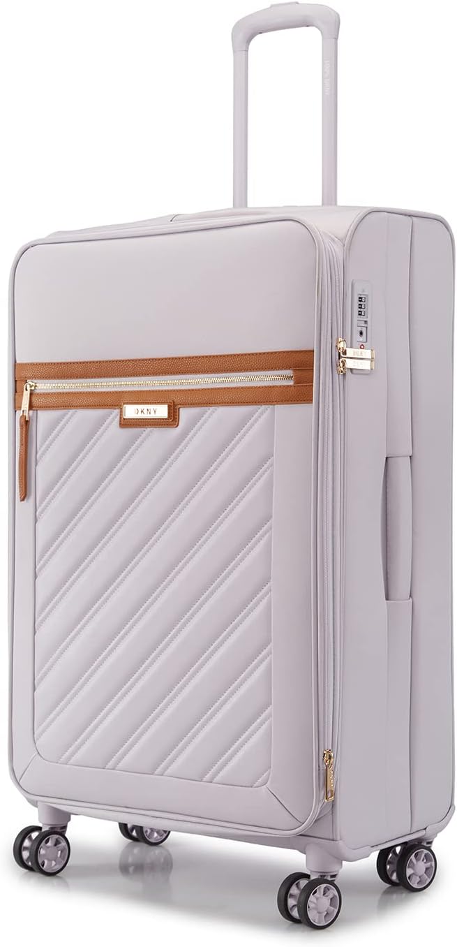DKNY SWEET DREAMS Lavender Luggage - Large Size Lightweight Spinner Suitcase with TSA Lock
