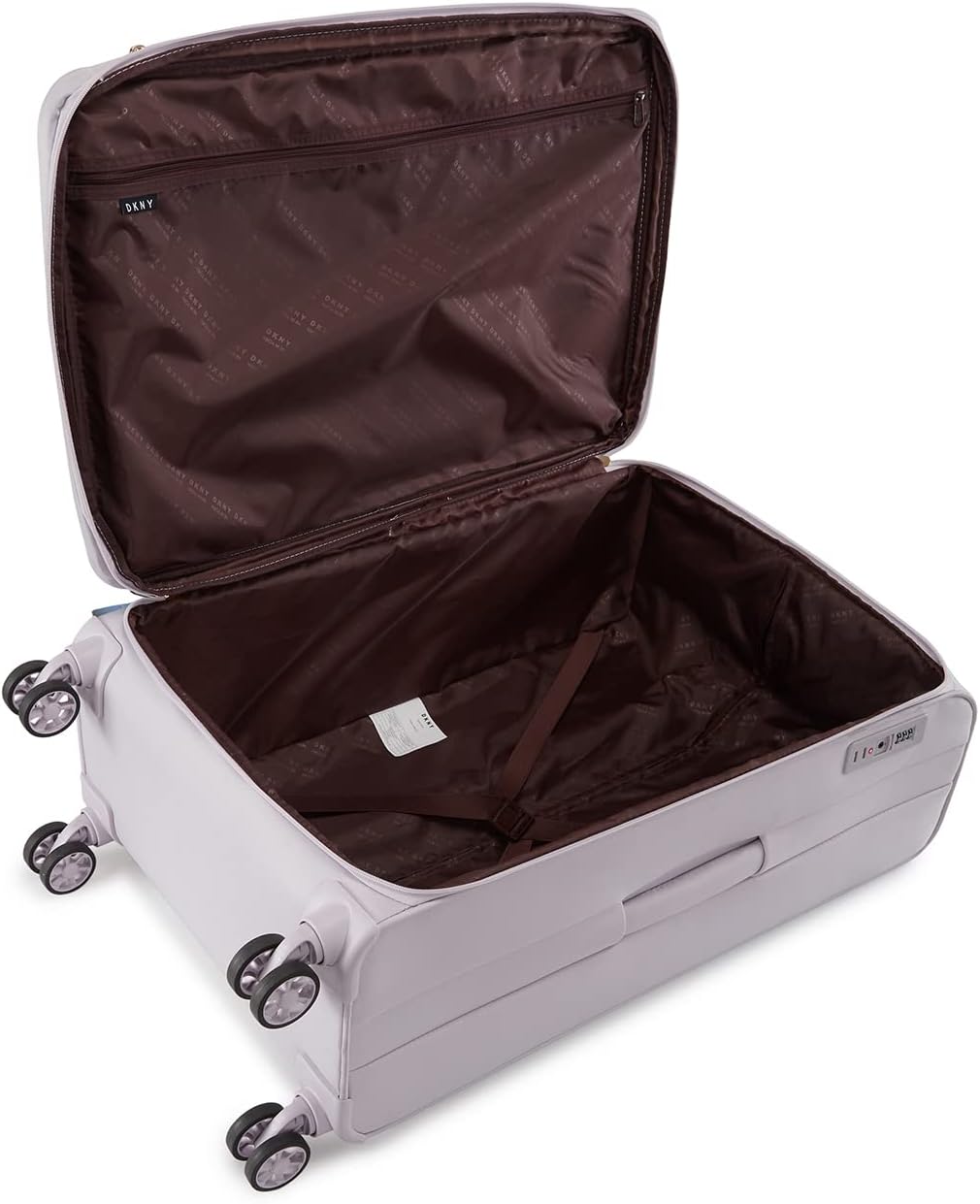 DKNY SWEET DREAMS Lavender Luggage - Large Size Lightweight Spinner Suitcase with TSA Lock