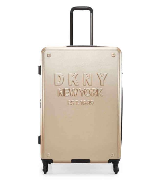 DKNY NEW YORKER CHAMPAGNE Luggage - Large Size Lightweight Spinner Suitcase Set with TSA Lock