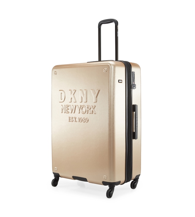 DKNY NEW YORKER CHAMPAGNE Luggage - Large Size Lightweight Spinner Suitcase Set with TSA Lock