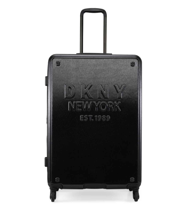 DKNY NEW YORKER BLACK Luggage - Large Size Lightweight Spinner Suitcase Set with TSA Lock