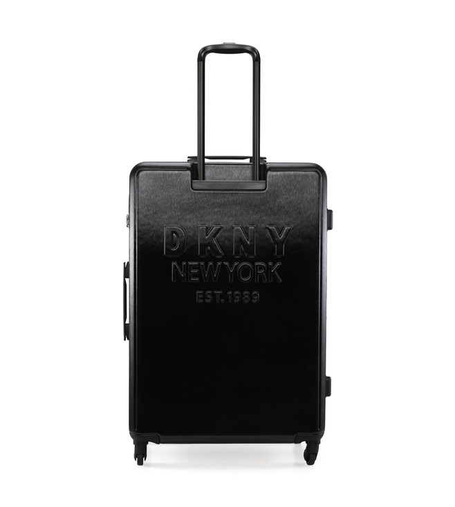 DKNY NEW YORKER BLACK Luggage - Large Size Lightweight Spinner Suitcase Set with TSA Lock