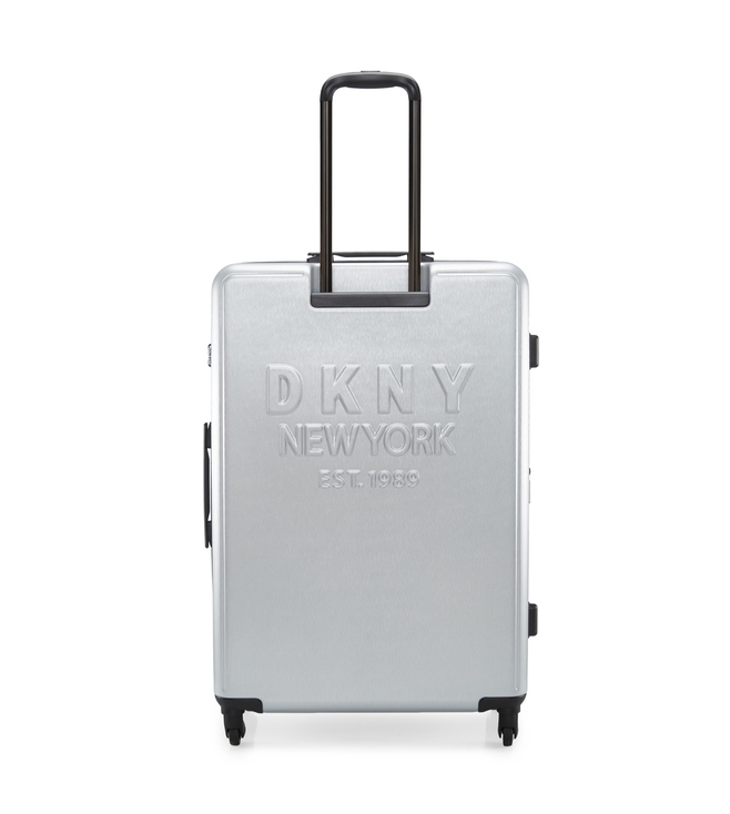 DKNY NEW YORKER SILVER Luggage - Large Size Lightweight Spinner Suitcase Set with TSA Lock