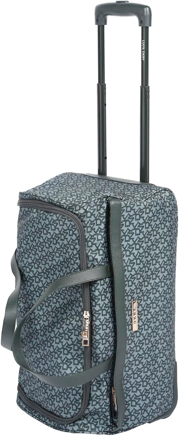 DKNY VINTAGE SIGNATURE WHEELED Duffle Bag