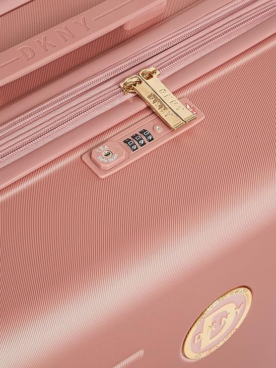 DKNY ECLIPSE DK ROSE Luggage - Large Size Lightweight Spinner Suitcase Set with TSA Lock