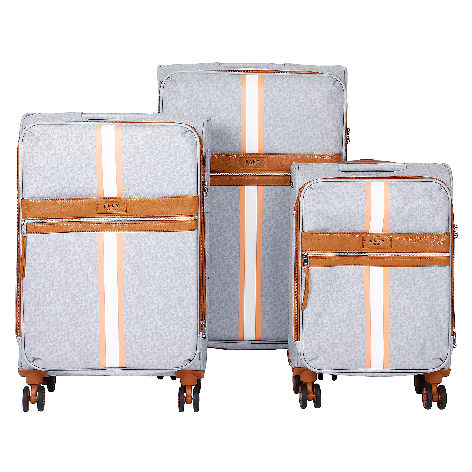 DKNY SIGNATURE STRIP STORM GREY Luggage