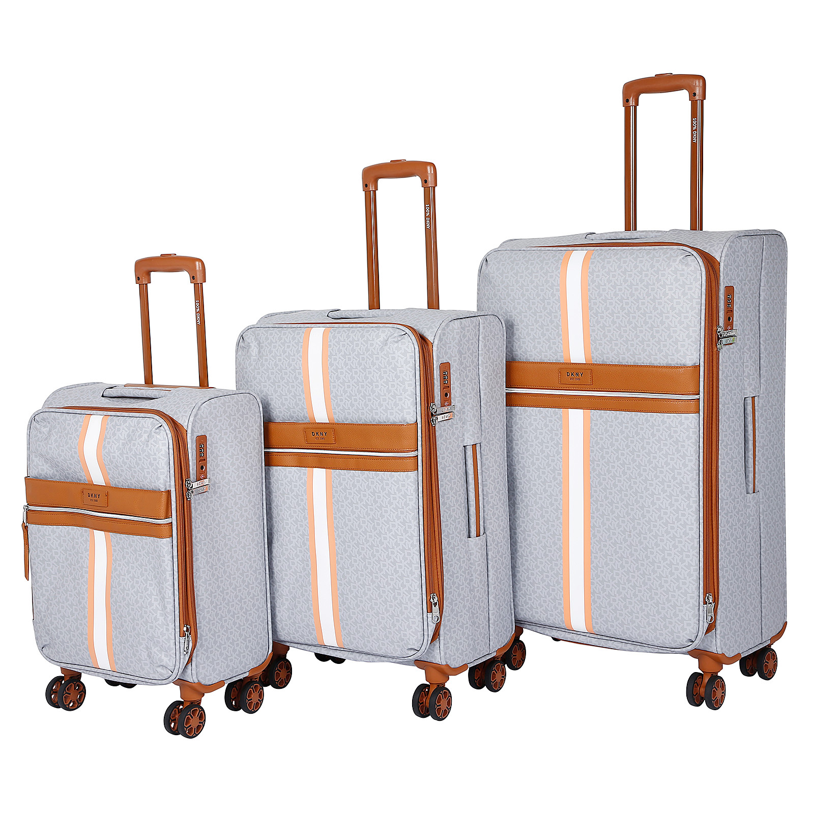DKNY SIGNATURE STRIP STORM GREY Luggage