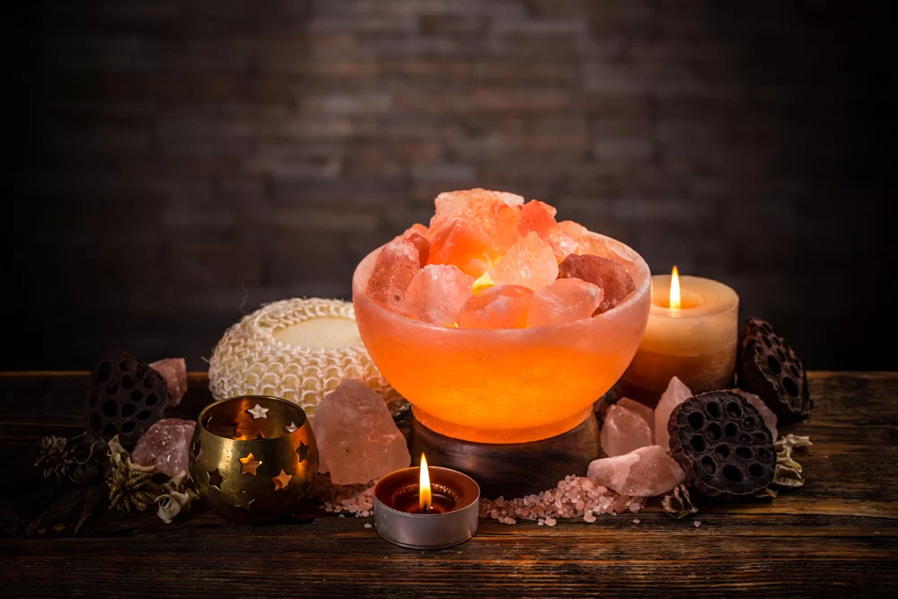 Himalayan Salt Lamp 6" Bowl with Chunks