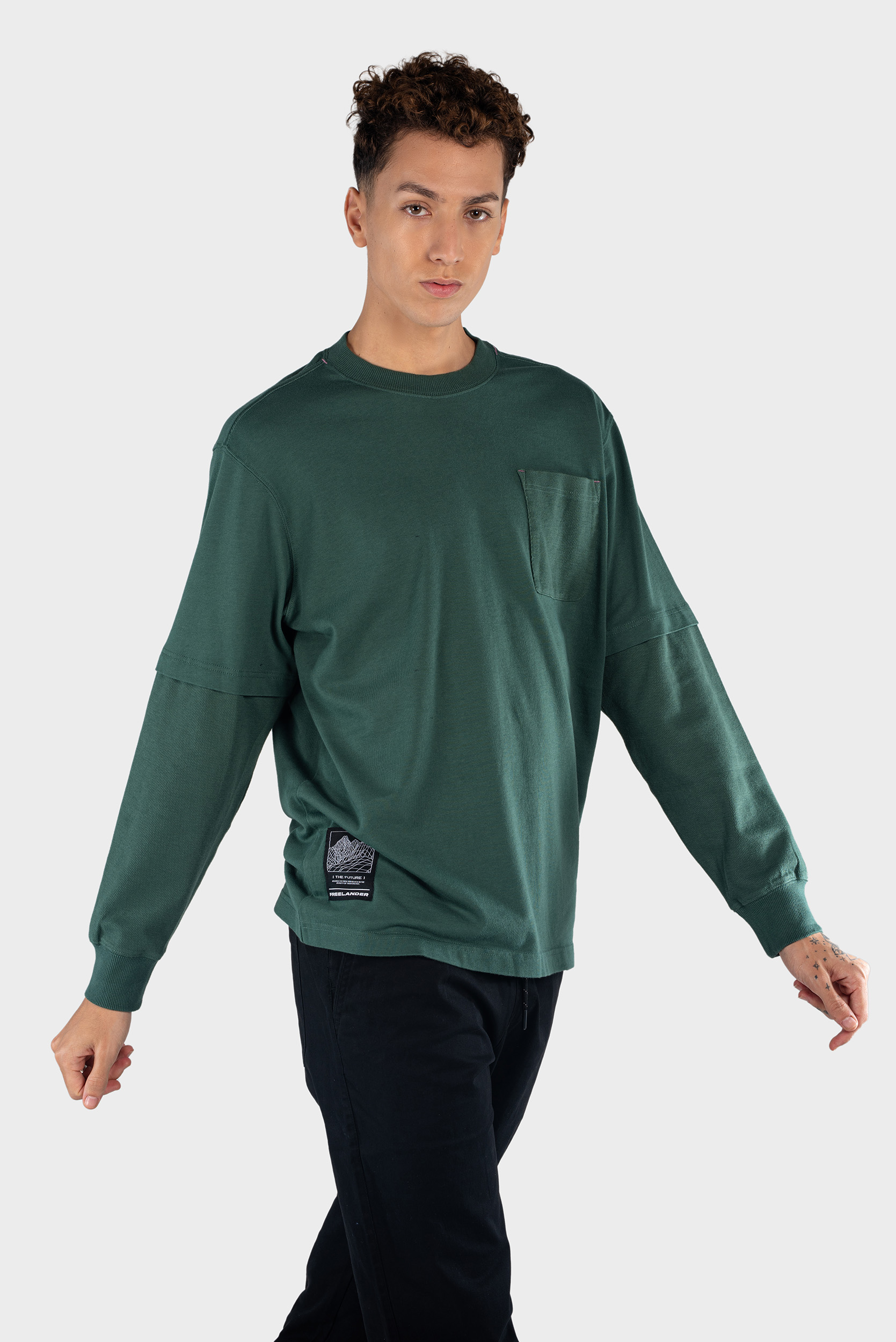 Long Sleeve Knitted T-Shirt