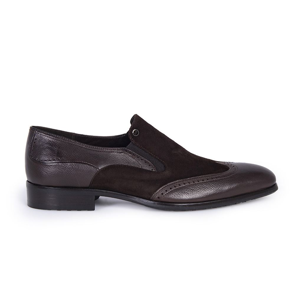 Suede-napped loafer