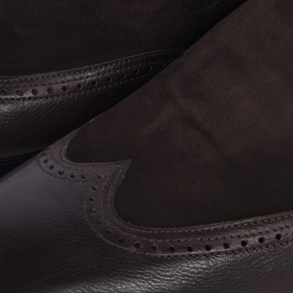 Suede-napped loafer