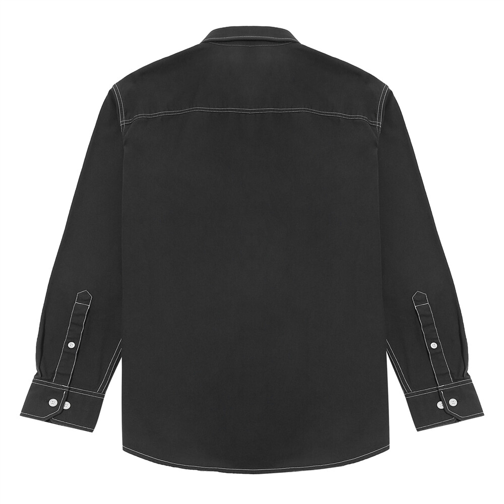 Men Cotton Shirt-Grey