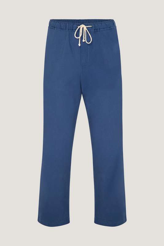Men Cotton Tencel Drawstring Trouser