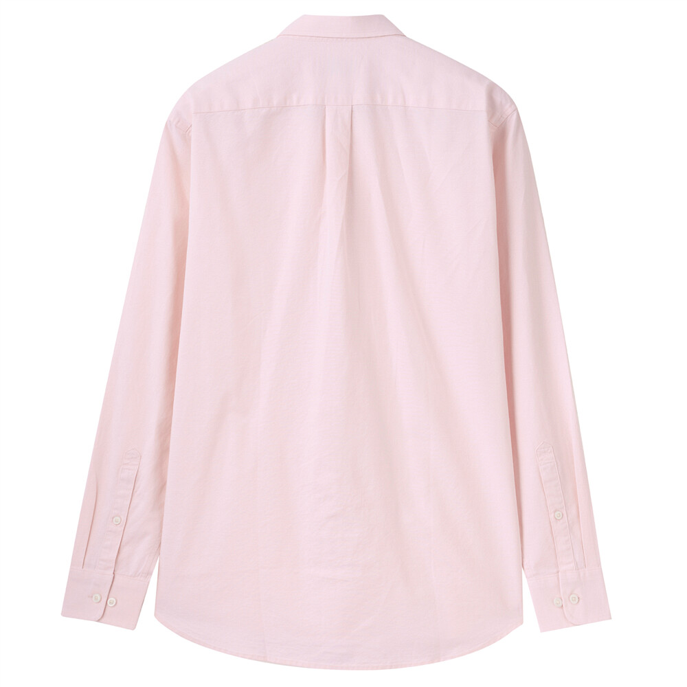 Men Long Sleeves Classic Shirt-Pink