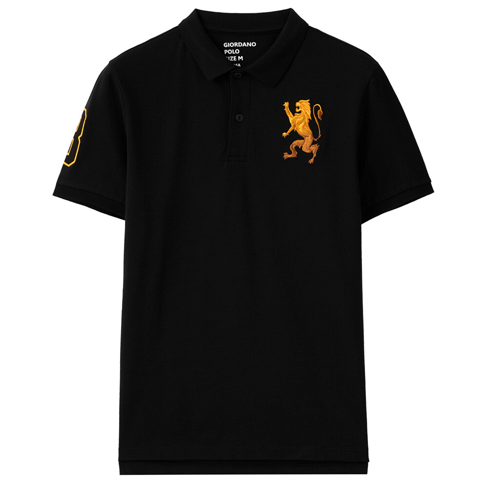 Men"s 3D Lion Polo