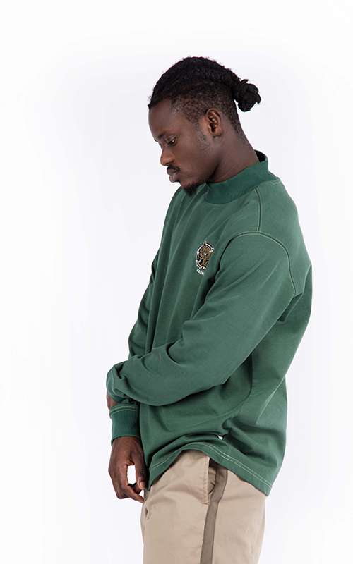 Men"s Casual Contemporary Long Sleeve T-Shirt - Green