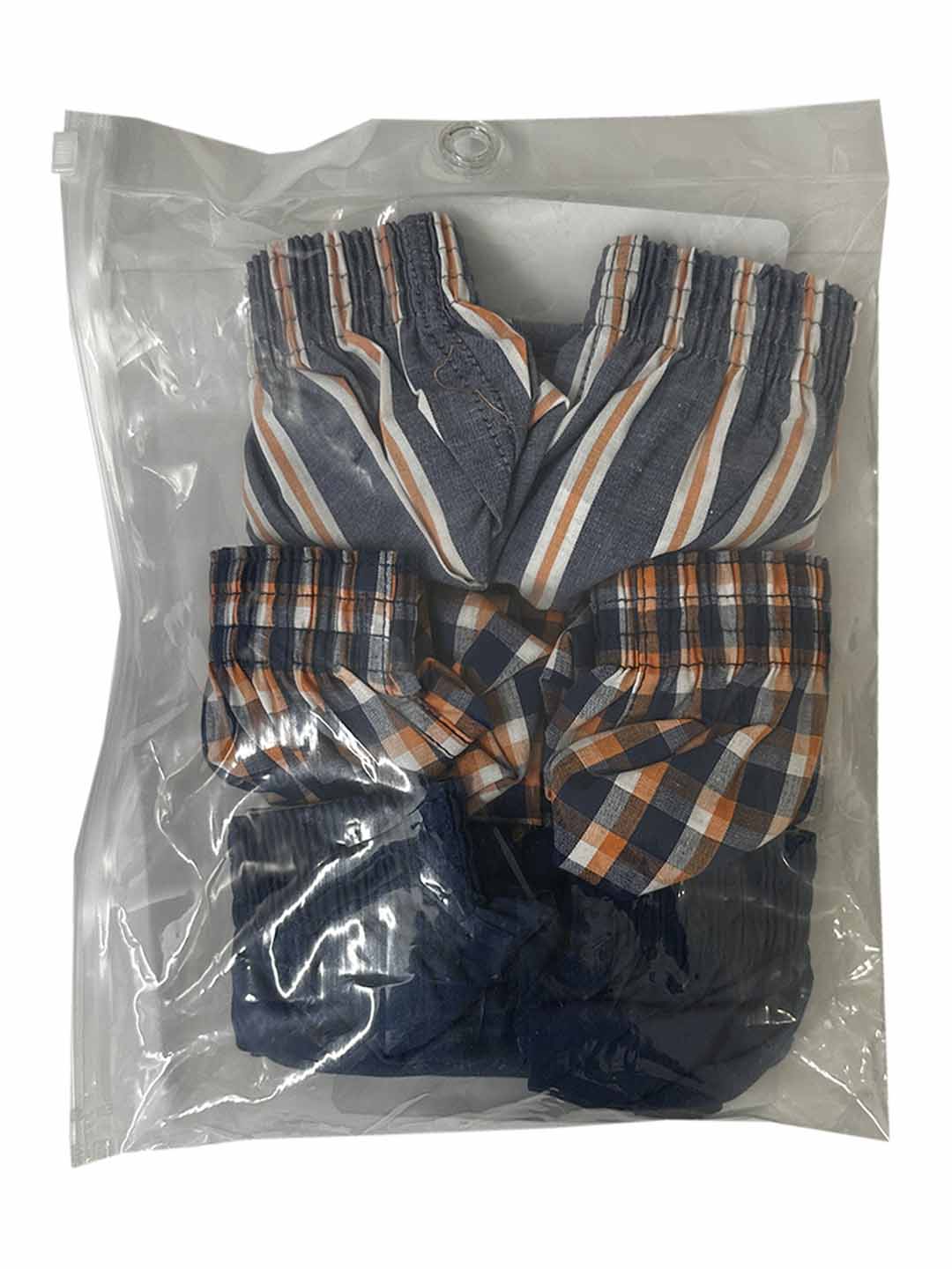 Men"s Cotton Contrast Color Boxers (3pcs/pack)