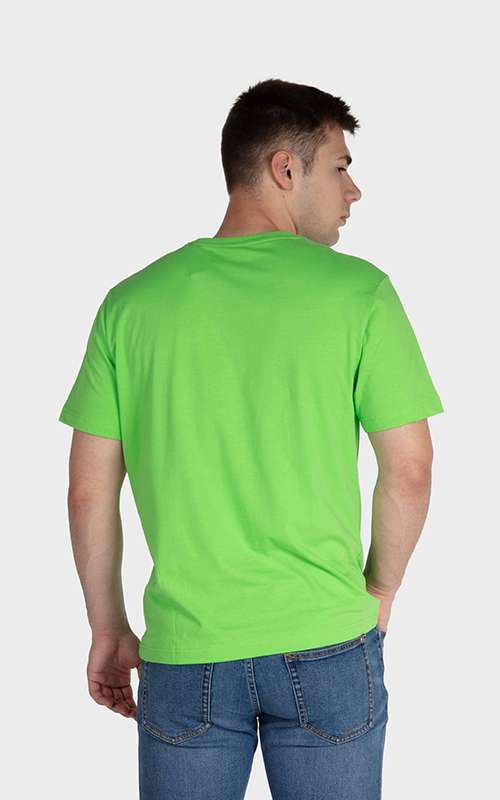Men"s Essentials Cotton Knitted Short Sleeve Pocket Tee - Light Green