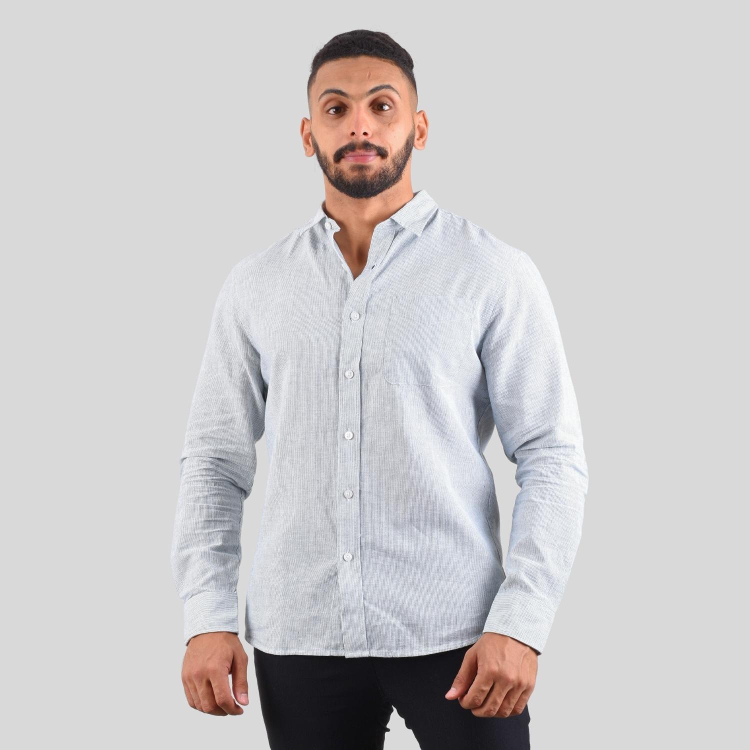 Men"s Linen Cotton Shirt