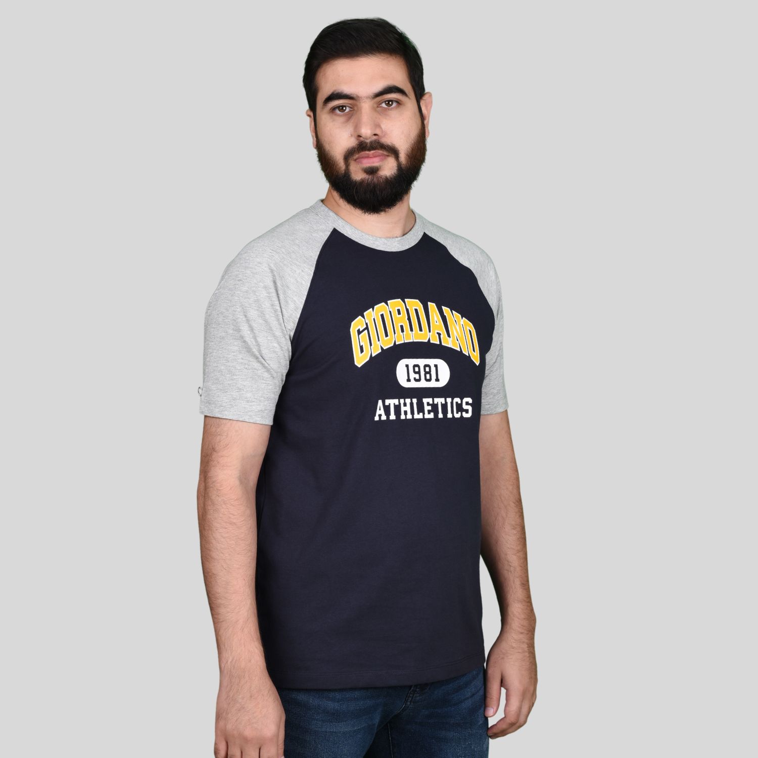 Men"s Raglan Sleeve Print Tee