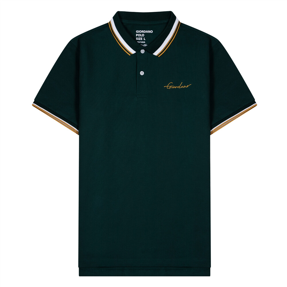 Men"s Short Sleeve Cotton Lycra Polo