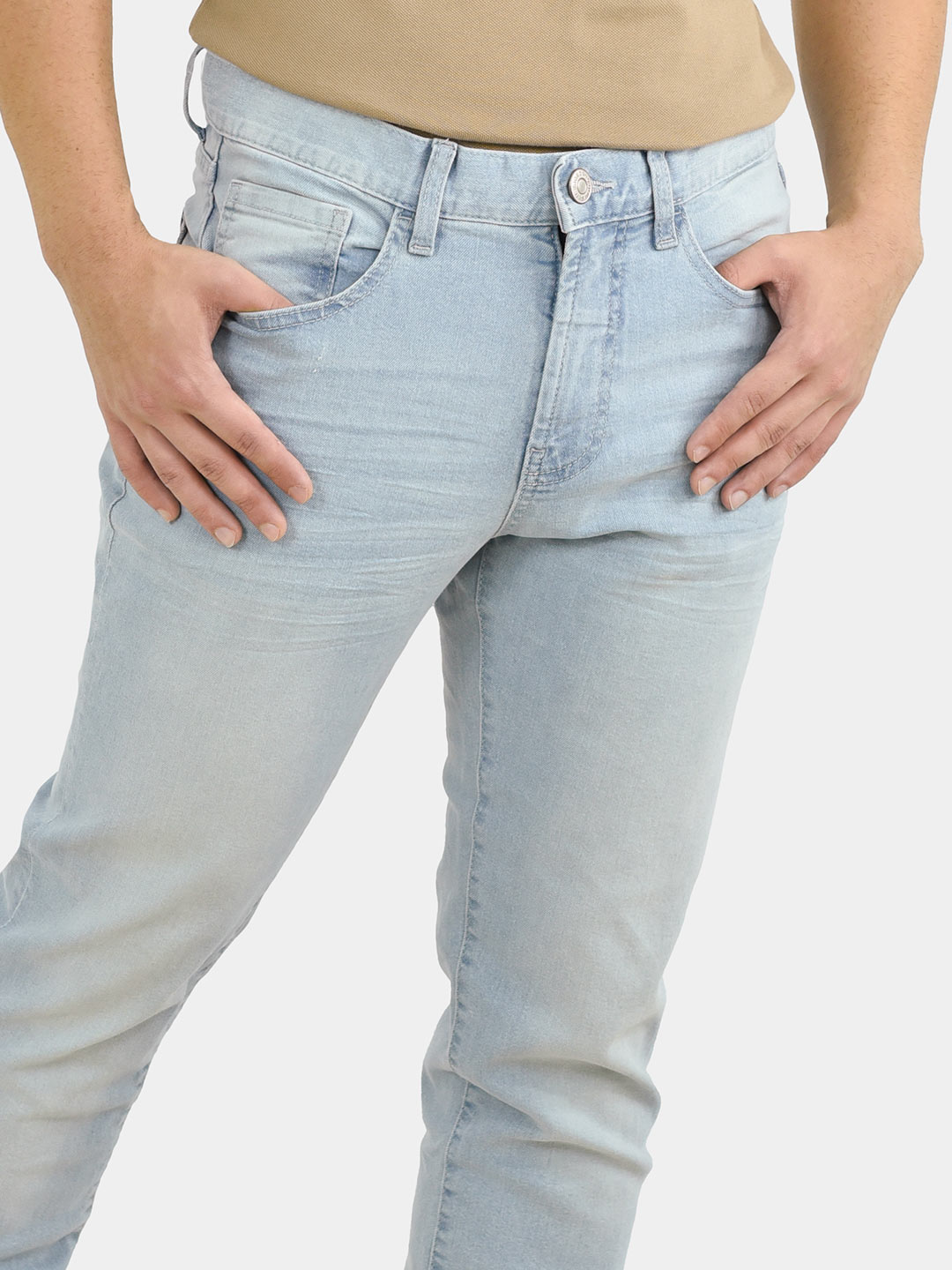 Men"s Skinny Tapered Denim Jeans