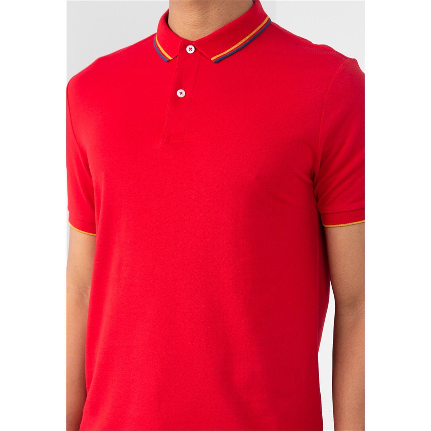 Men"s Solid Cotton Polo
