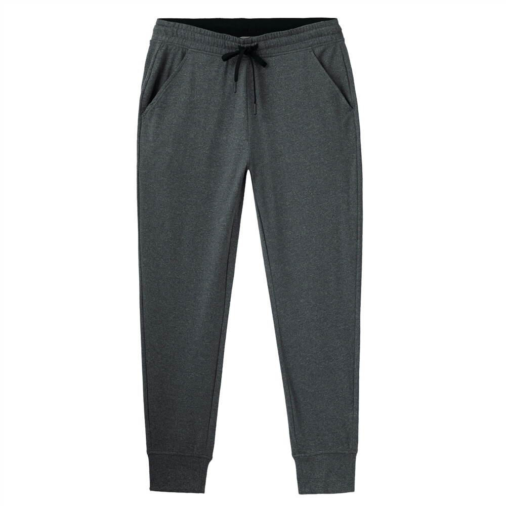 Men"s Stretchy Elastic Waistband Lightweight Joggers-Grey
