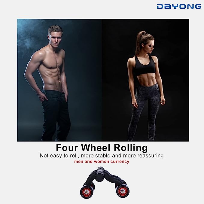Four-Wheels abdominal Wheel ab Rollers For Home exercise Gym equipment Waist Workout Fitness Roller