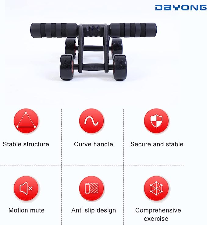 Four-Wheels abdominal Wheel ab Rollers For Home exercise Gym equipment Waist Workout Fitness Roller