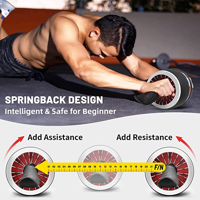 Roller for Core Workouts,Abs Workout Equipment for Abdominal & Core Strength Training- AB Exercise Equipment for Home Gym Core Workout for Women and Men