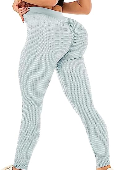 High Waisted Leggings for Women Scrunch Butt Lifting TIK Tok Yoga Pants,Workout Anti Cellulite Tummy Control Tights