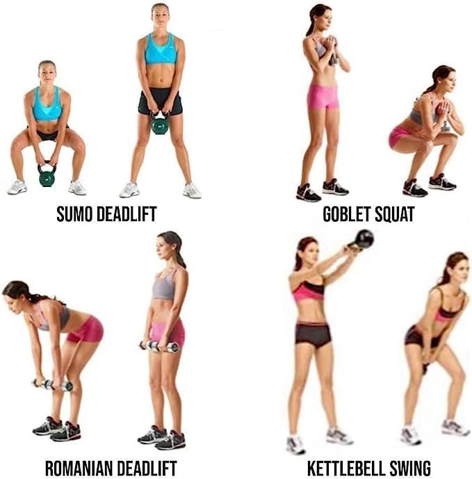 Catch Up Vinyl Kettlebell 8Kg - Home Gym Equipment Perfect For Bodybuilding Weight Lifting Training